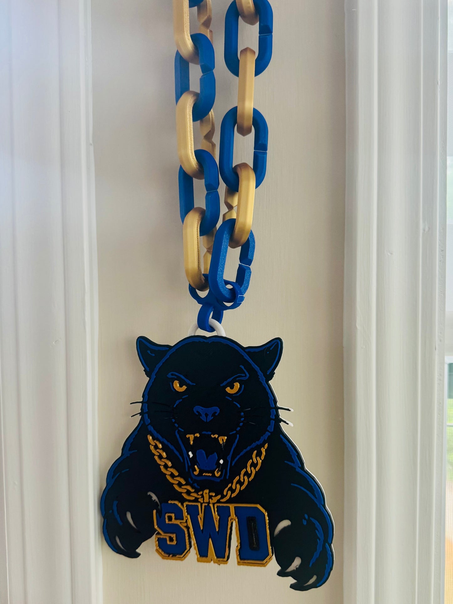 Custom SWD Panthers Hype Chain Necklace | School Spirit Chain | Personalized Team Chain | Football Game Day Chain | Custom Mascot Chain
