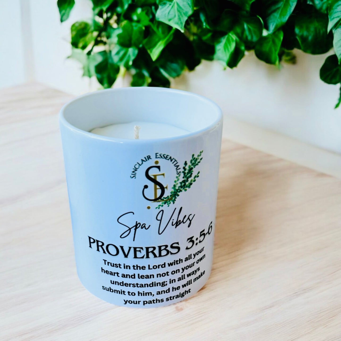 Proverbs 3:5-6 Candle