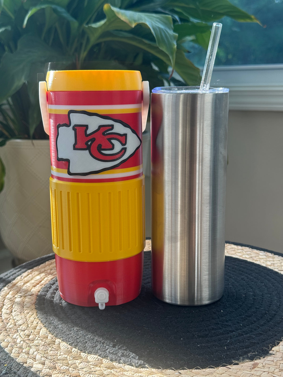 KC Chiefs Interchangeable Tumbler System | Sports Collection | 3D Printed Tumbler Wrap