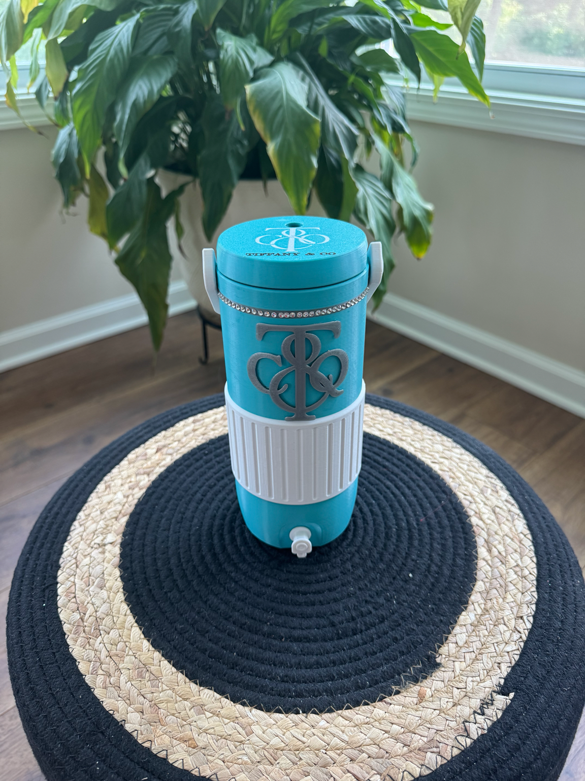 Blue Elegance Interchangeable Tumbler System | Glam Collection | Personalized 3D Printed Tumbler Wrap