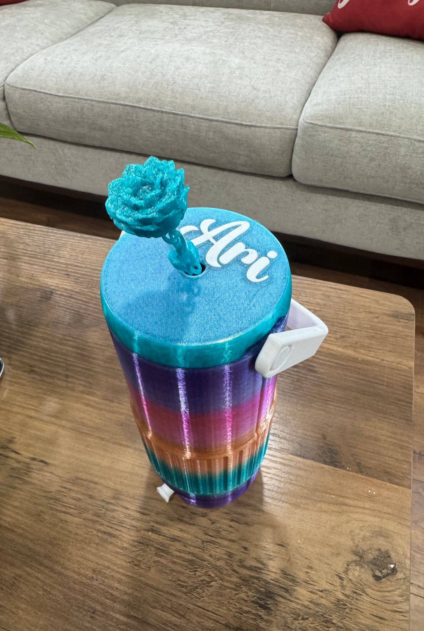 Personalized Cooler Style Tumbler | Insulated Tumbler Carrier | Drink Holder