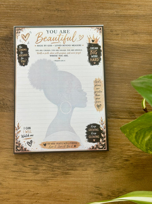 You Are Beautiful Notepad
