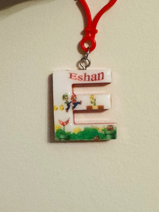 Mario Backpack Tag