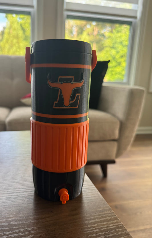 Lanier Longhorns Interchangeable Tumbler System | School Spirit Collection | Personalized 3D Printed Tumbler Wrap