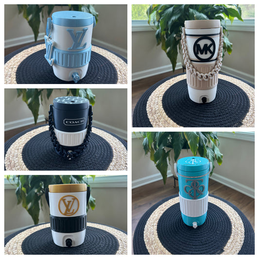 Luxury Inspired Glam Tumbler Wrap | Boutique Fashion Cooler Tumbler Accessory