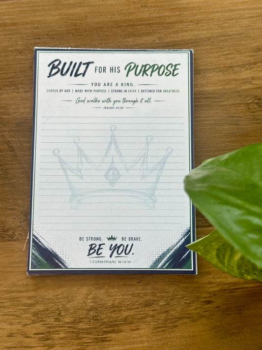 Built for His Purpose Notepad