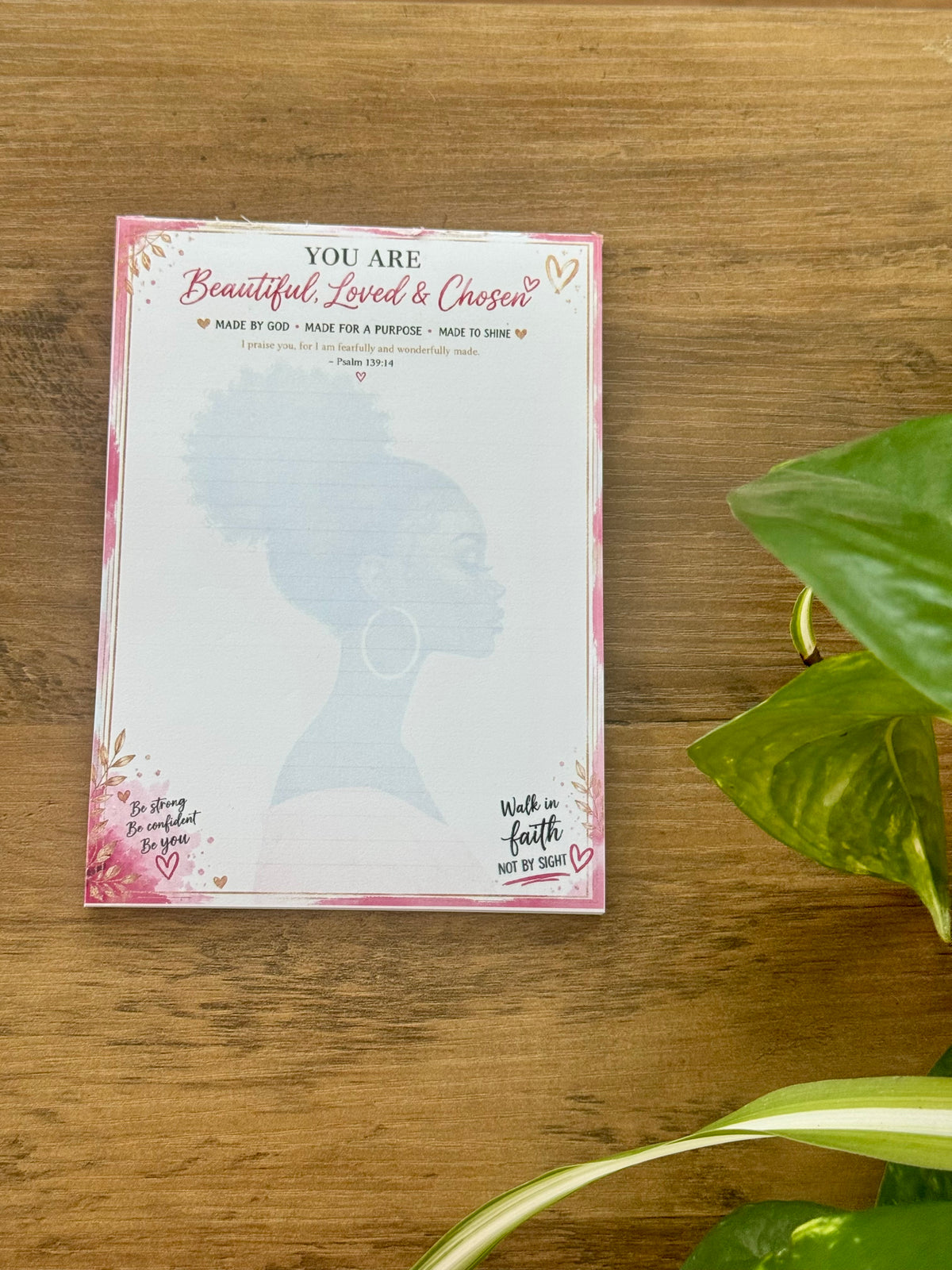 Beautiful, Loved & Chosen Notepad