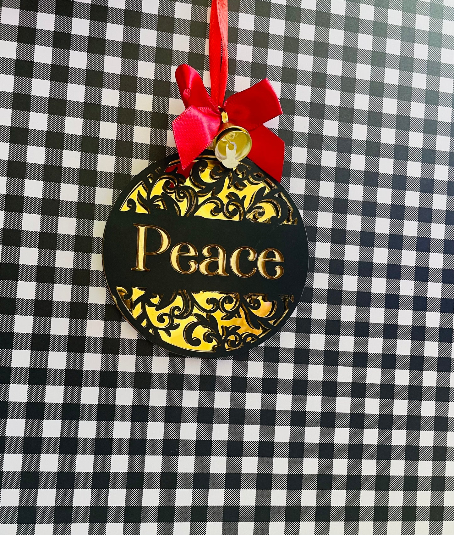 Peace Christmas Ornament