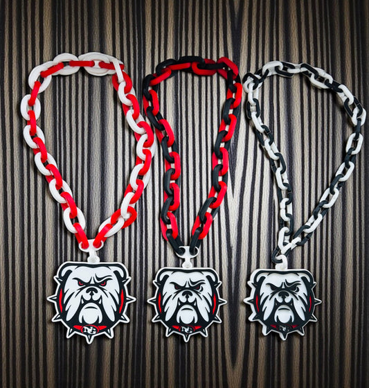 North Gwinnett Bulldog Hype Chain | Custom Spirit Chain Necklace | Medium or Large Pendant